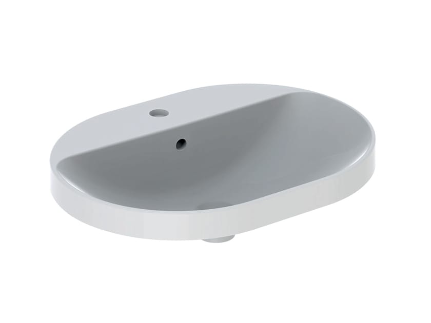 Встраиваемый умывальник из верхнего стекла с переливом Geberit VariForm ARCH-00017285