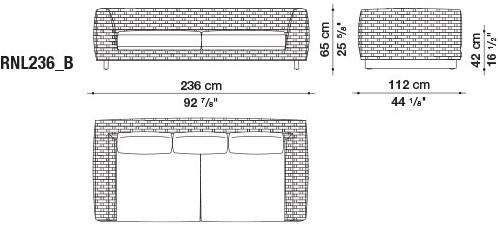 B&B Italia Outdoor Диван Textilene Ray outdoor sun-id-1456367 - Вид №8
