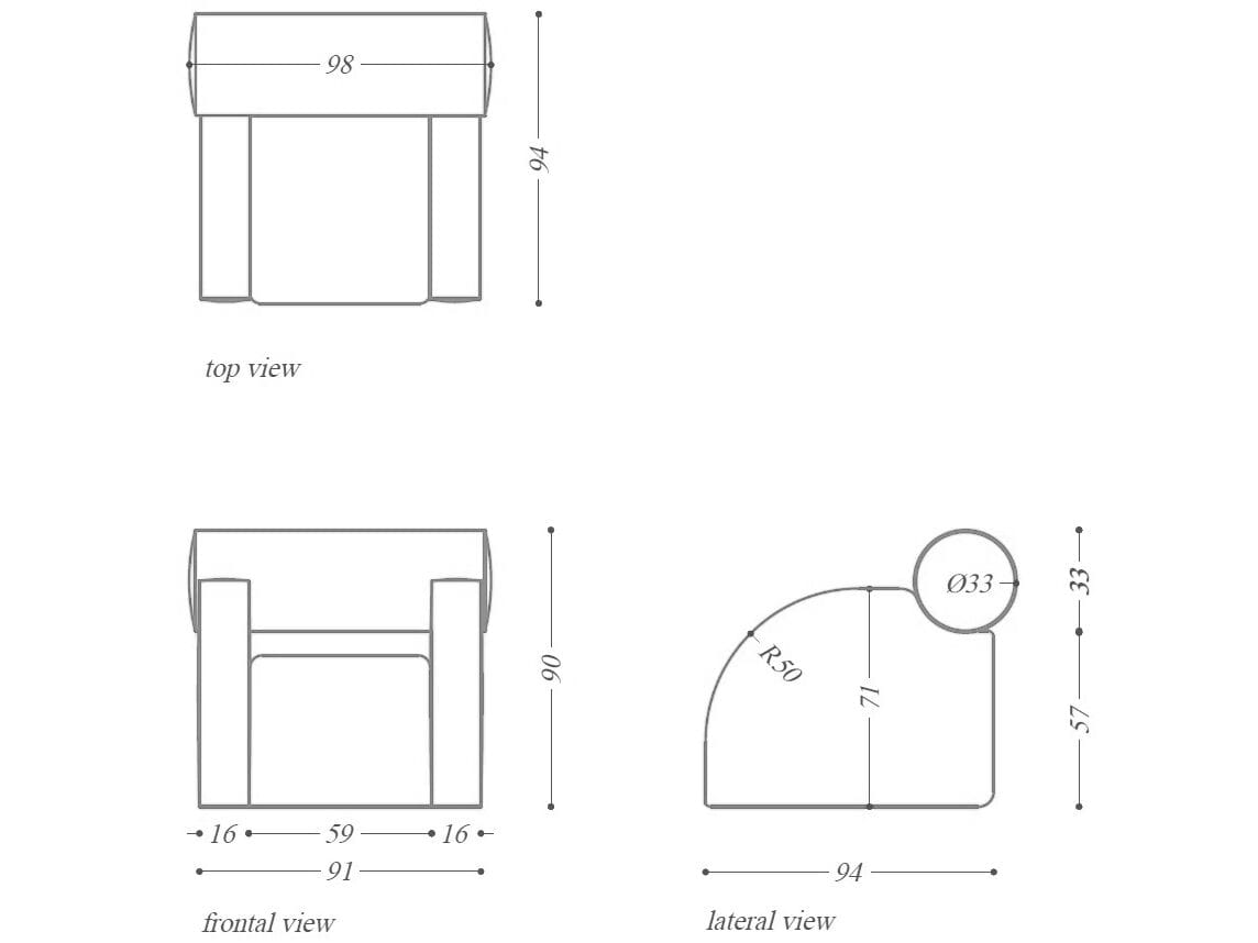 Тканевое кресло с подлокотниками Paolo Nesi DEMONTE MOI ARCH-00044358 - Вид №11