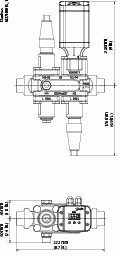 Danfoss ICF 20 — многофункциональные клапанные станции ICF 20-6-3RA (20 D) Клапан универсальный 027L3018  - Вид №1