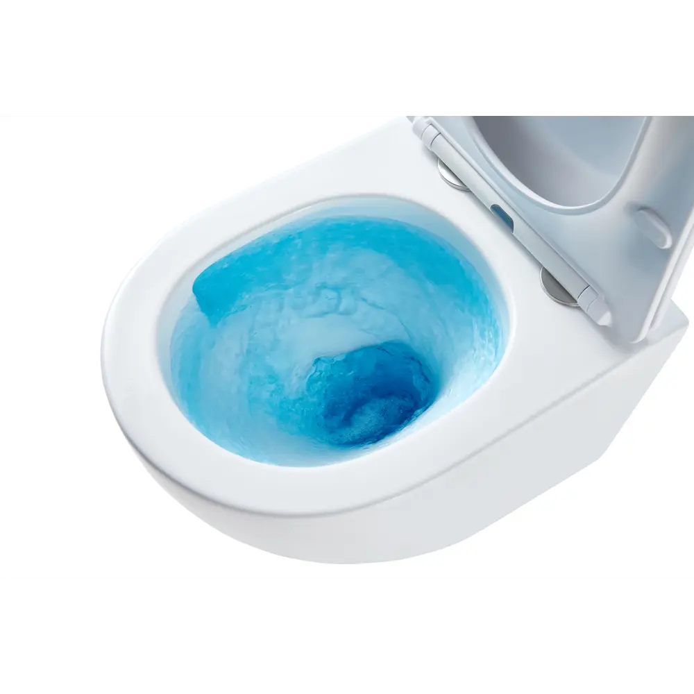 Комплект инсталляция и унитаз Culto Eddy безободковый с микролифтом клавиша цвет белый STLM-2103551 - Вид №2