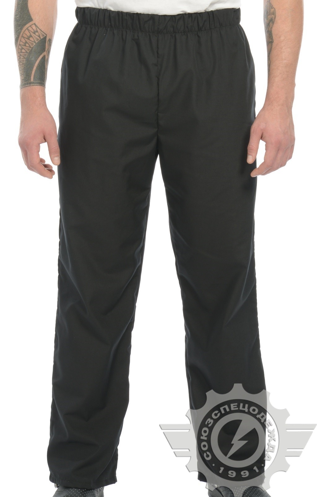 69066 Брюки "Люкс-Лайт" поварские черные  Одежда для поваров  размер 60-62/182-188 Спецодежда  - Вид №7