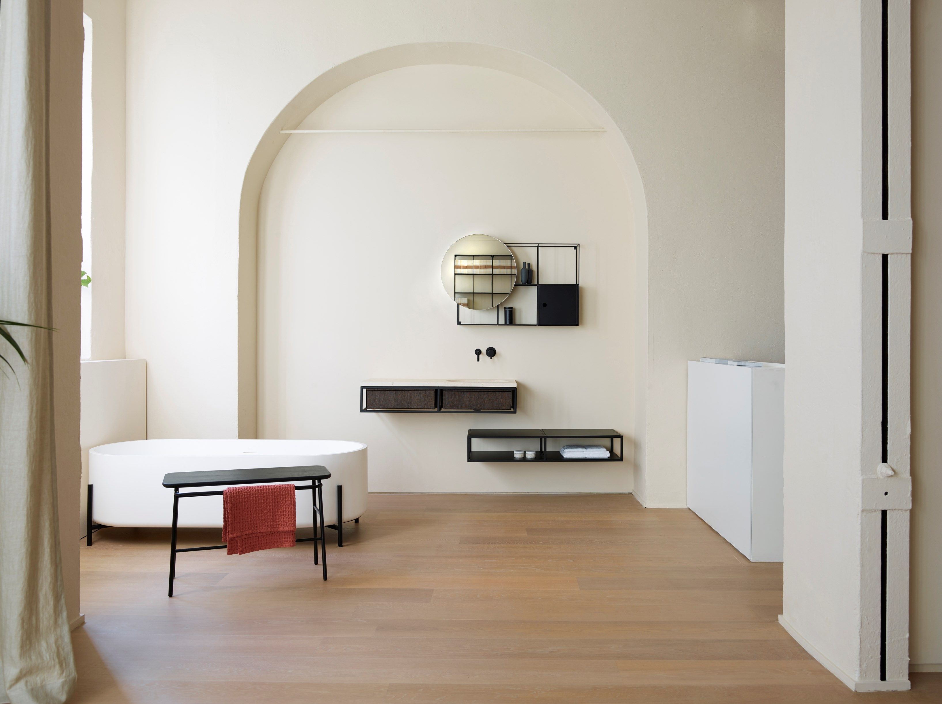 Подвесная консоль для умывальника с ящиками Ex.T рамка ARCH-00045795 - Вид №2