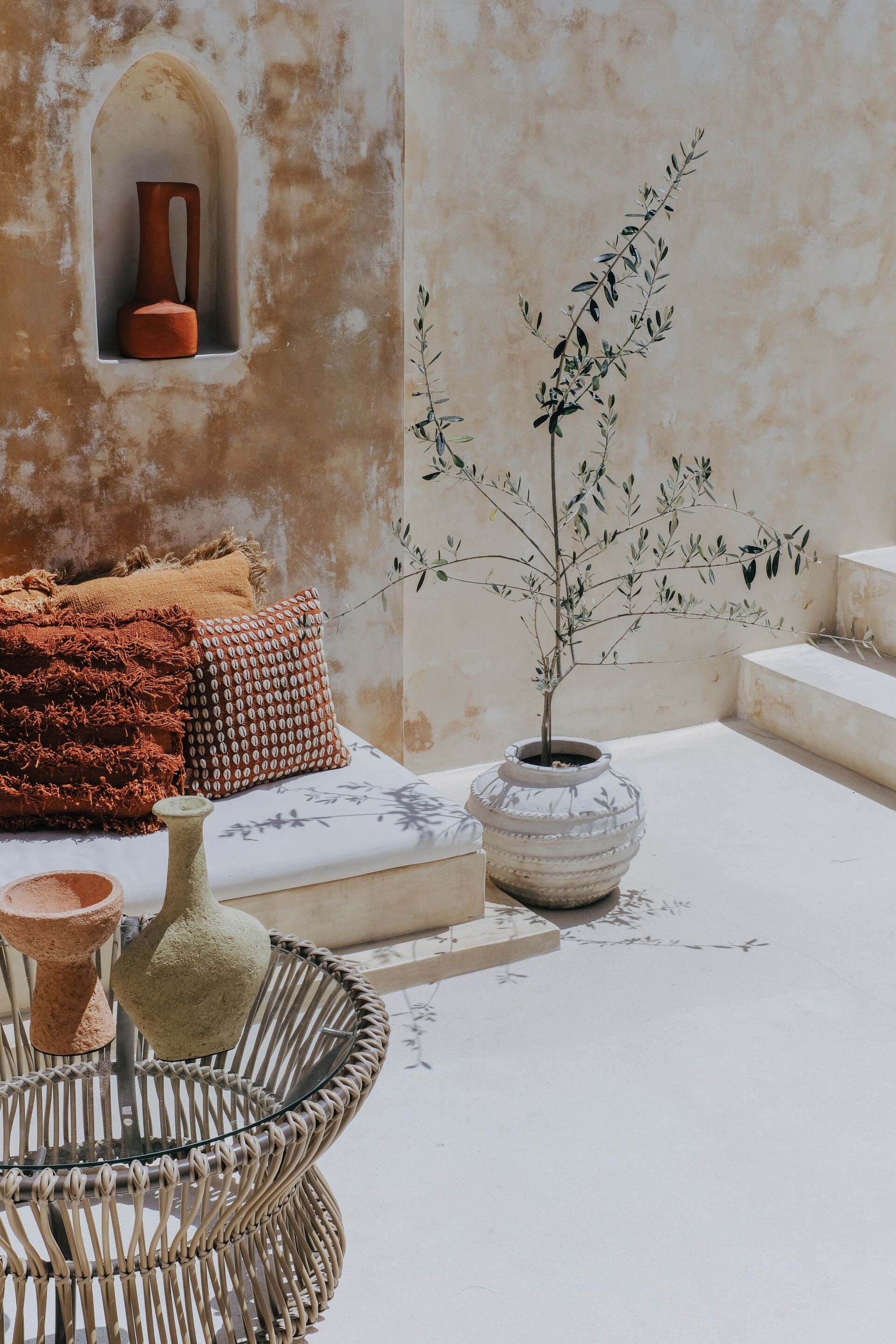 Круглый деревянный и стеклянный садовый журнальный столик cbdesign Capriccio ARCH-00140644 - Вид №6