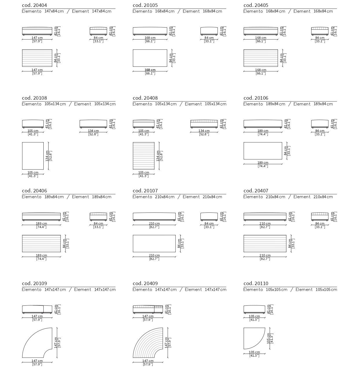 Двусторонняя ткань диван Frigerio Эдди ARCH-00000738 - Вид №9
