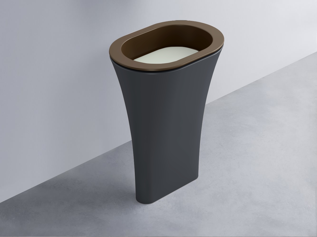 AMLA65-CA+AMPILO-PM+AMCOLO-BA Раковина Amedeo Ovale отдельностоящая cielo Enjoy + Amedeo Ceramica Cielo