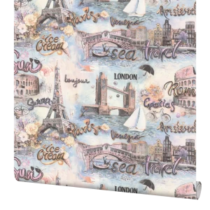 Обои флизелиновые Palitra family Odissei бежевые 1.06 м FM71806-25