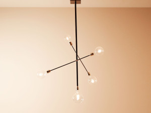 Стальной светодиодный подвесной светильник