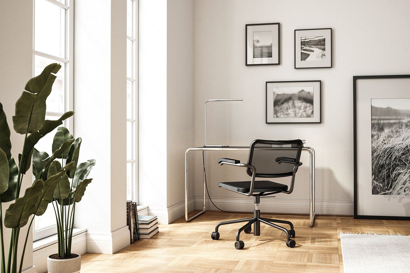 Плетеное вращающееся кресло с колесами THONET S 32 / S 64 ARCH-00027758 - Вид №7