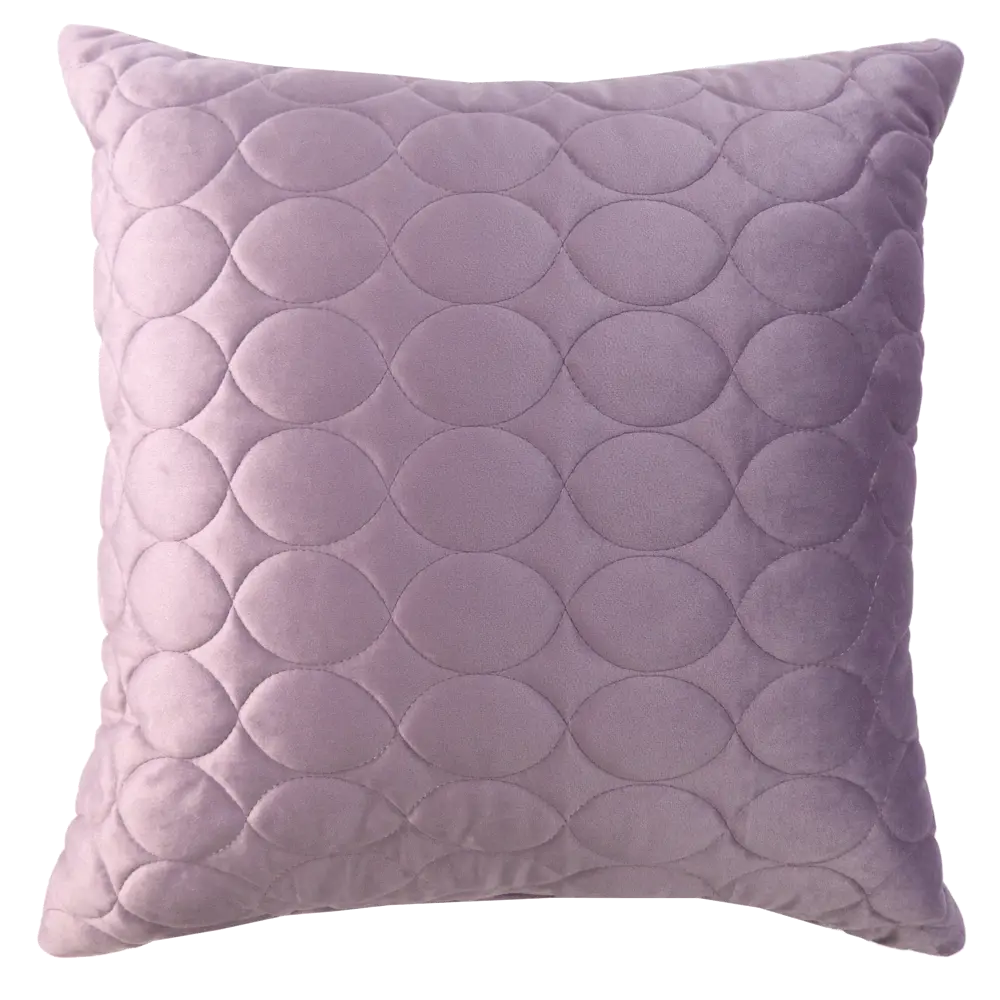 Подушка Овалы 50x50 см цвет сирень LINEN WAY STLM-2127858