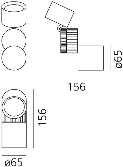 Artemide Регулируемый настенный светильник Objective sun-id-1398685 - Вид №2