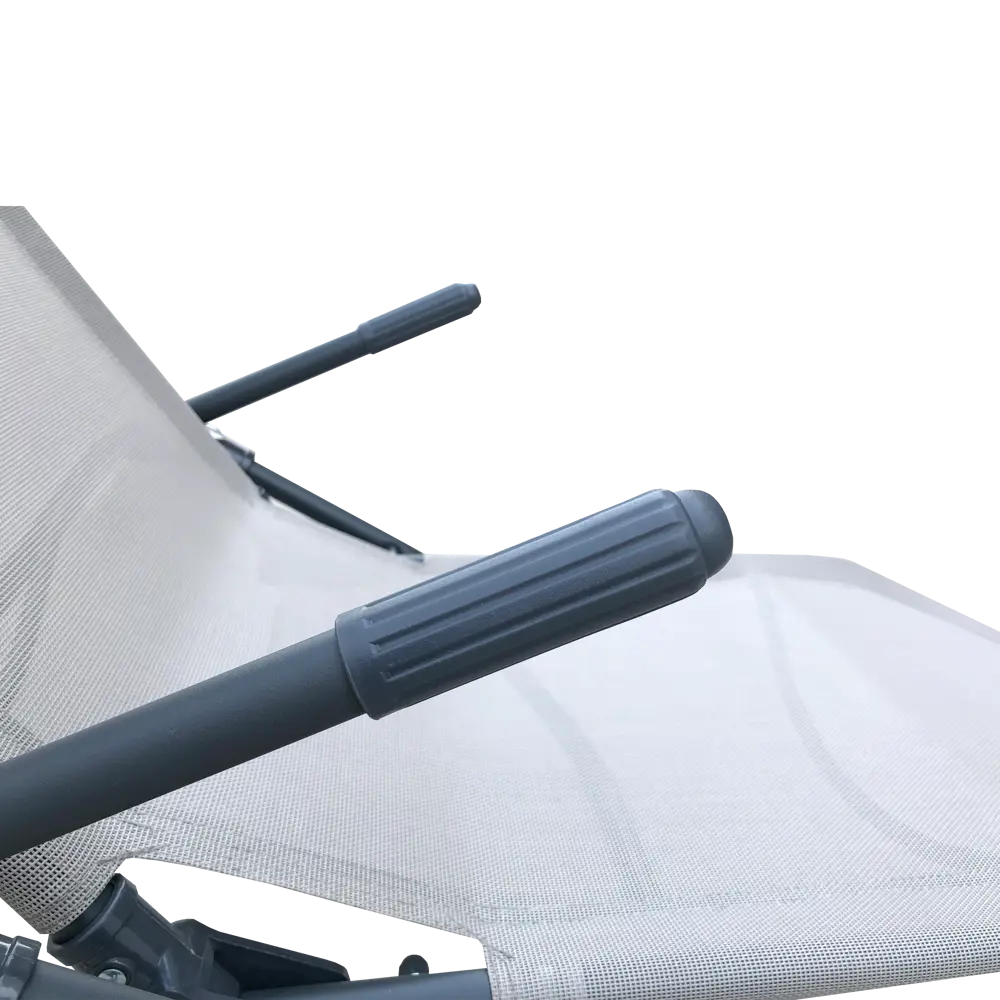 Шезлонг складной Naterial Fiesta 142x60x99 см сталь/ текстилен бежевый 82575556 STLM-2066965 Santreyd  - Вид №6