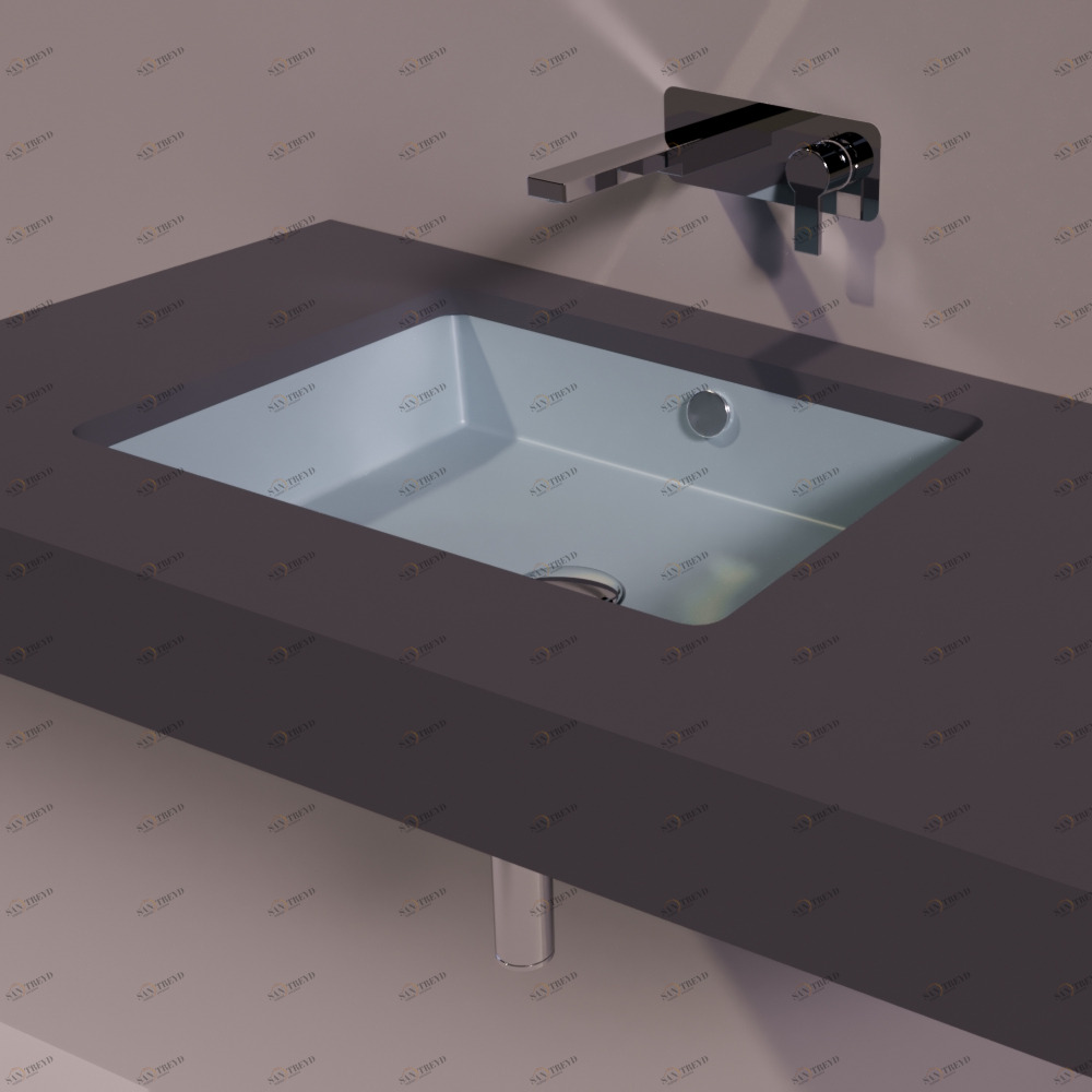 S59TELAMATT Накладная раковина под столешницу  прямоугольная Simas Agile