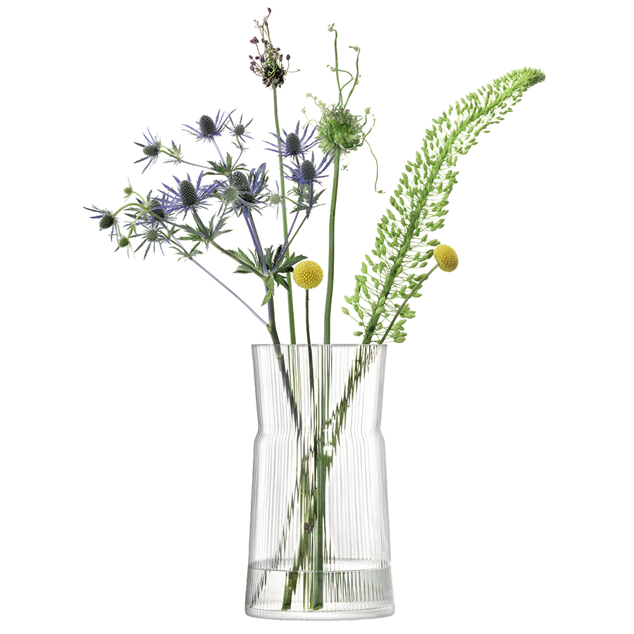 Ваза стеклянная прозрачная 29 см Gio Line LSA INTERNATIONAL - 00-3894921 Прозрачный  - Вид №4