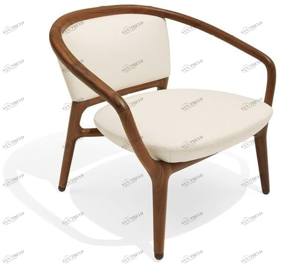 Giorgetti Кресло с обивкой из ткани с подлокотниками  53440 