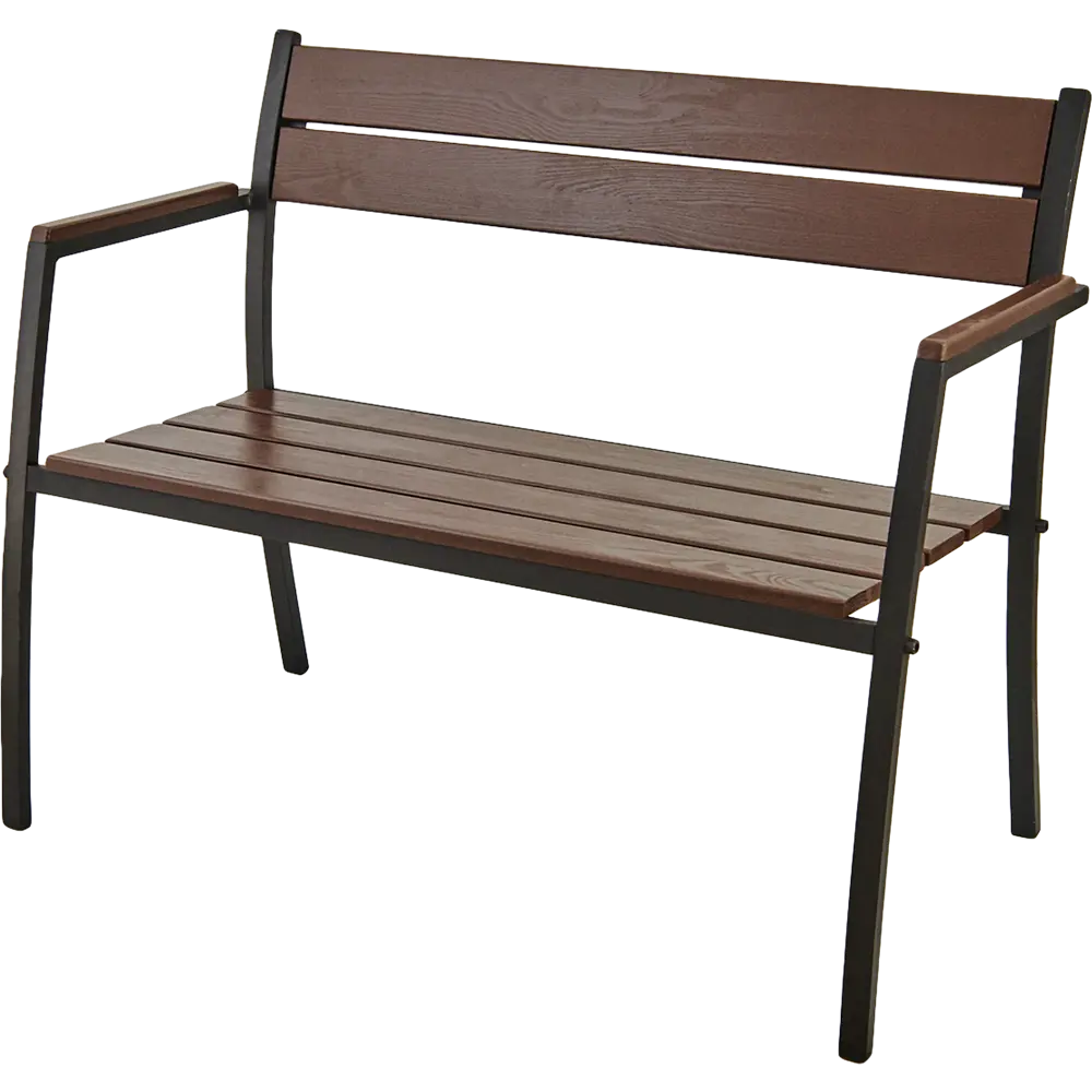 Скамья садовая разборная Garden 113х56х85.6 см металл/дерево темно-коричневая 82608841 STLM-2042046 Santreyd 