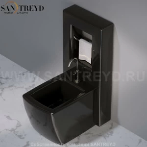 C302VX.104 Настенный керамический шкаф для биде напольное WALL A. e T. Italia