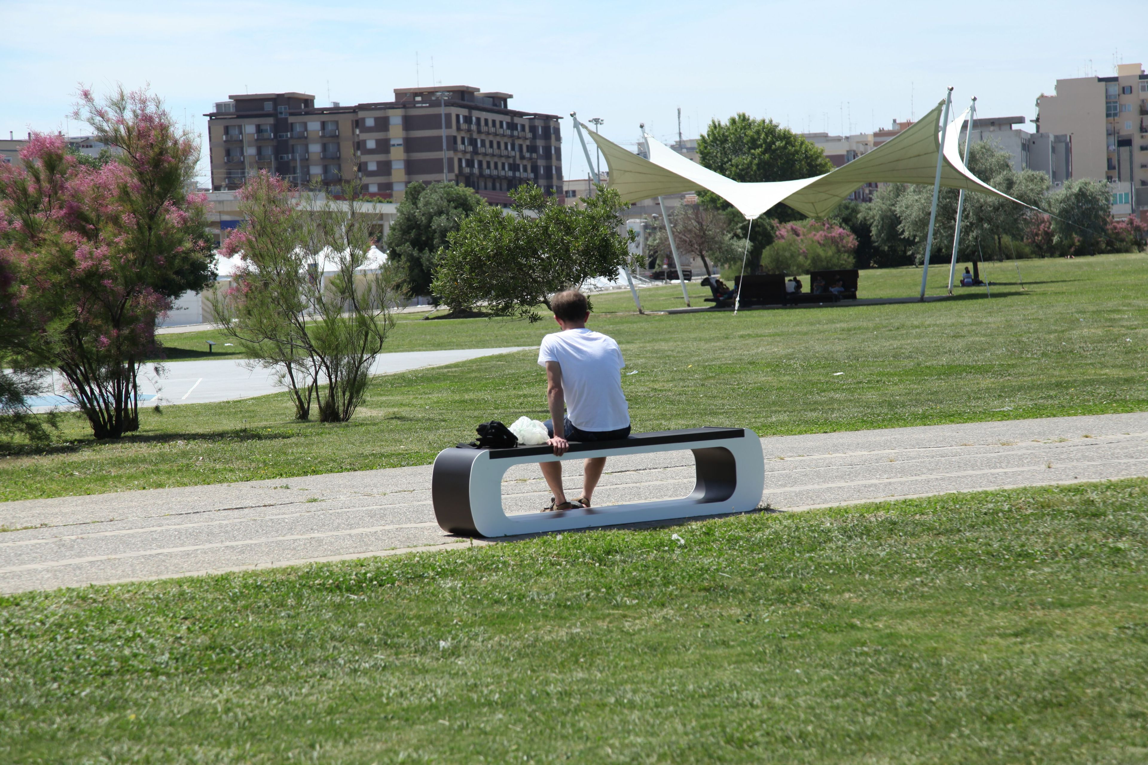 Стальная и деревянная скамья без спинки CITYSì ARMONY ARCH-00045270 - Вид №22