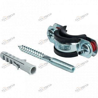 Хомут с шпилькой и дюбелем 3/4" (⌀25-29) STOUT SAC0020100034