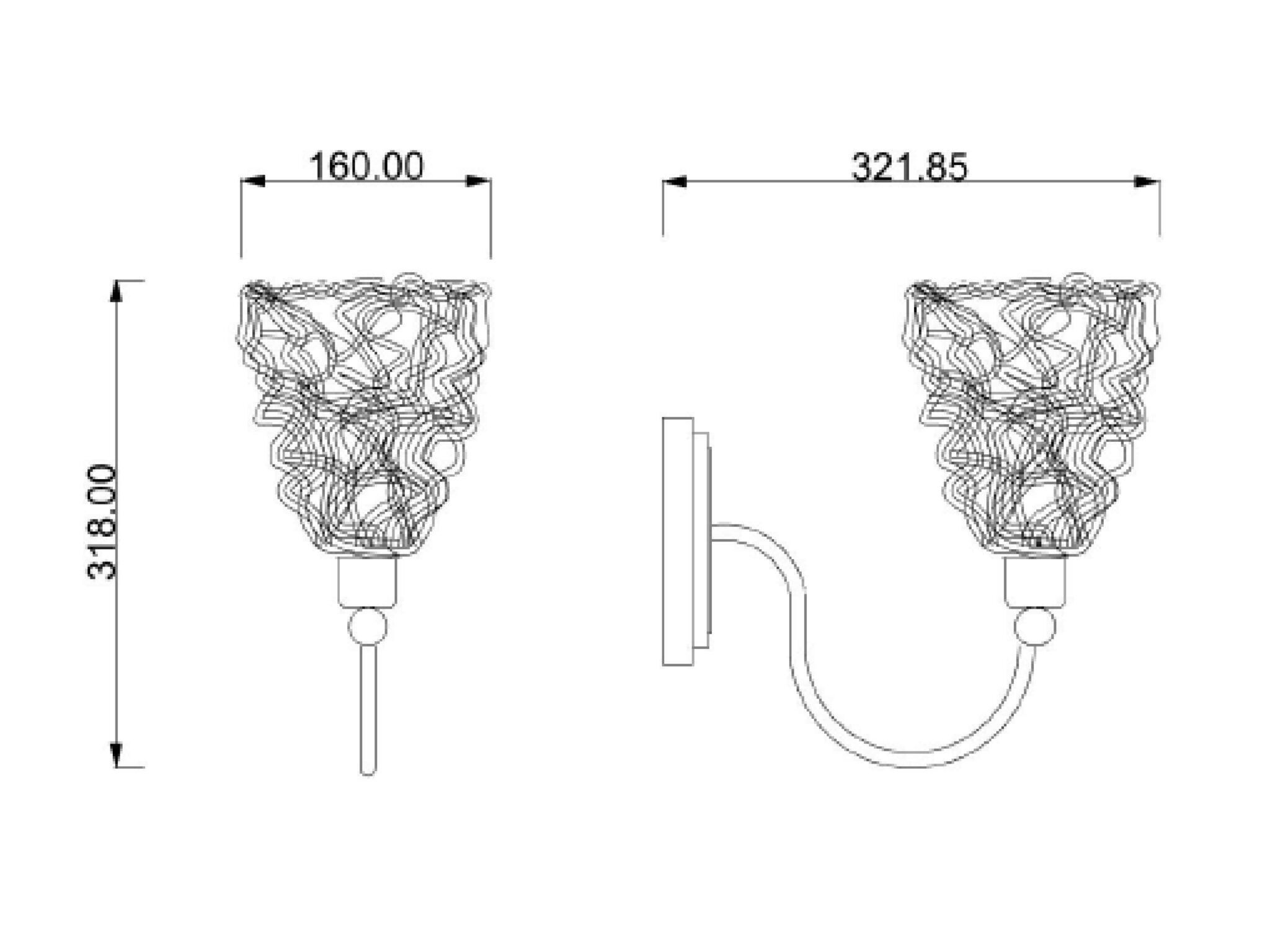 Стеклянный светодиодный настенный светильник Lampex Italiana Ghost ARCH-00121235 - Вид №2