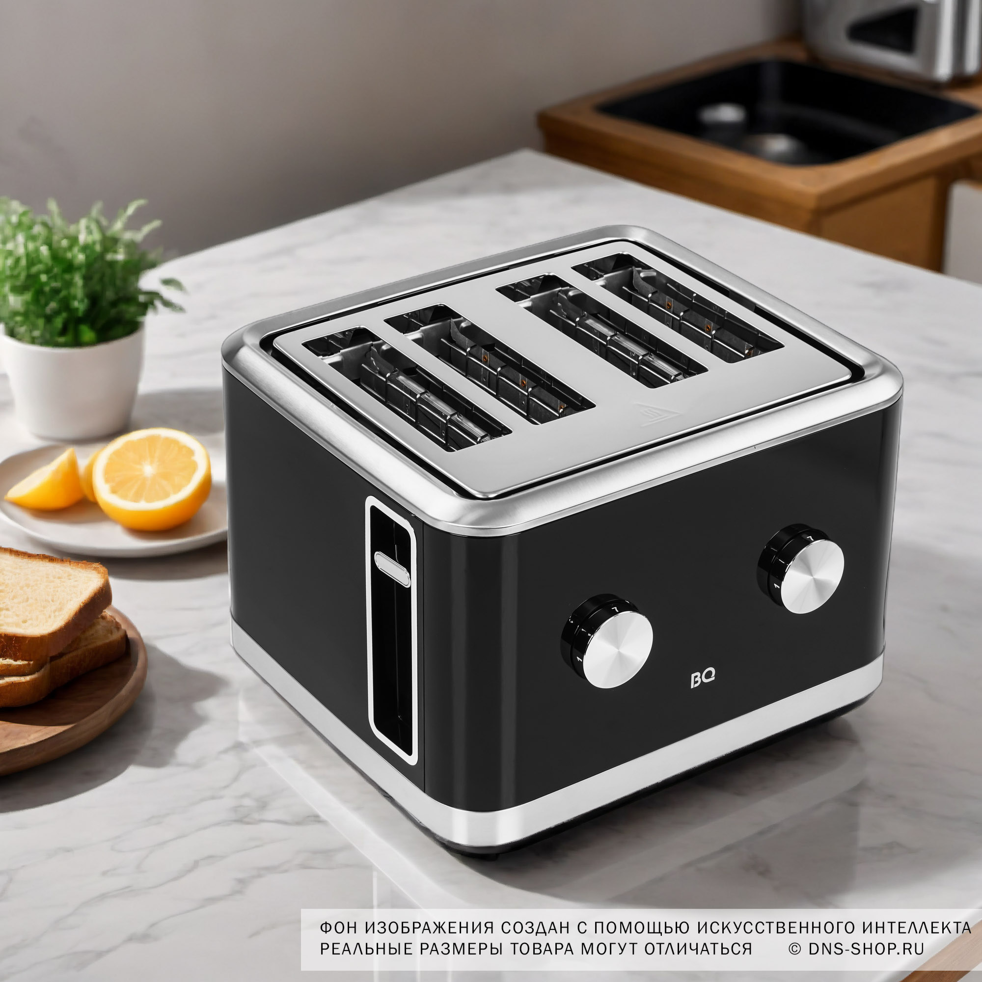 9070817 Тостер BQ T4000 черный STDN-0100193 - Вид №9