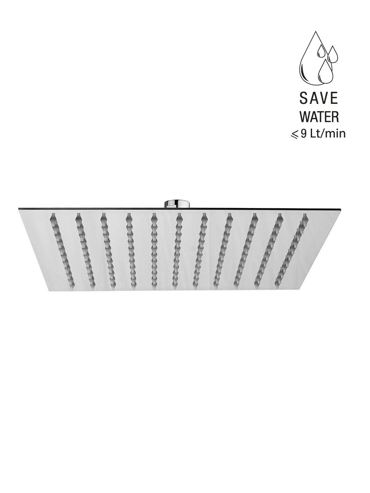 Квадратная насадка для душа из нержавеющей стали с системой защиты от накипи Rubinetterie Frattini ARCH-00131593 - Вид №1