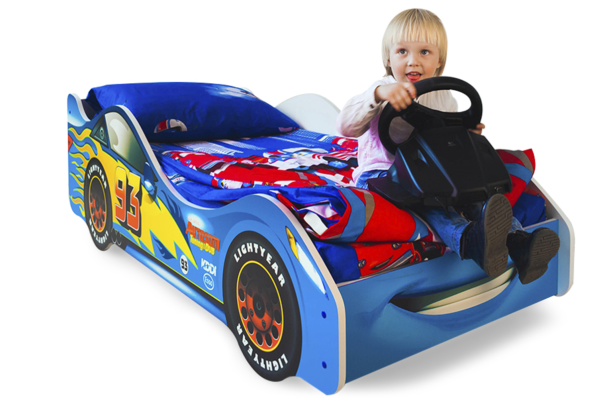 Детская кровать-машина "Тачка" синяя БЕЛЬМАРКО  326751 Синий Santreyd  - Вид №1