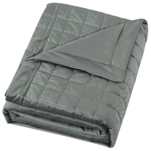 INSPIRE Покрывало Etna велюровое графит 240×220 см 89334840