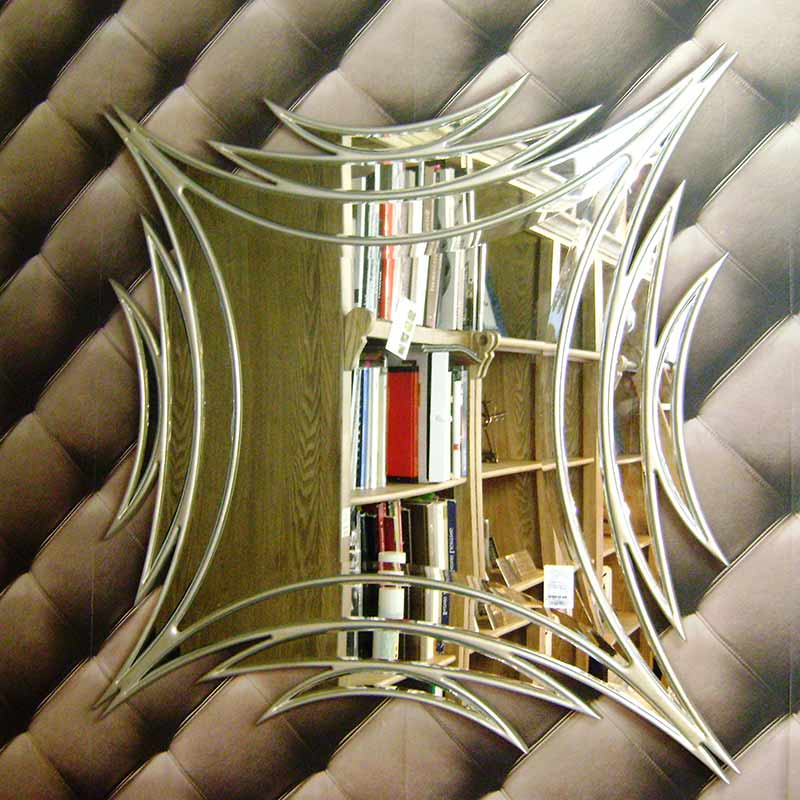 Зеркало настенное квадратное 138х138 см состаренное серебро Mirror Clear DELIGHT COLLECTION ДИЗАЙНЕРСКИЕ 00-3882990 Серебро  - Вид №1