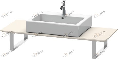 XL011C09191 X-Large Консоль для накладных раковин и встраиваемых умывальников Серо-коричневый декор Duravit