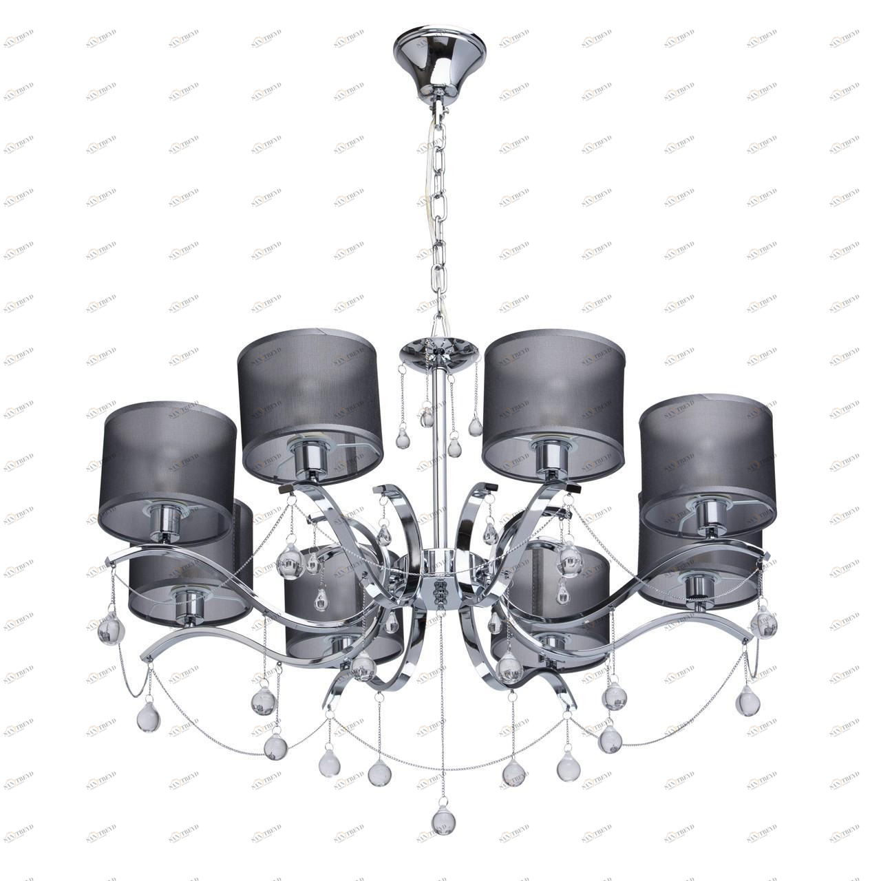 Подвесная люстра MW-Light Федерика 82 379019108 MW-LIGHT ДИЗАЙНЕРСКИЕ, ФЕДЕРИКА 185838 Серый 