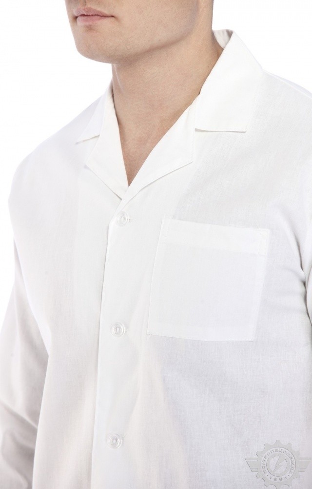 61727 Халат мужской белый  Медицинская одежда  размер 56-58/182-188 Спецодежда  - Вид №6