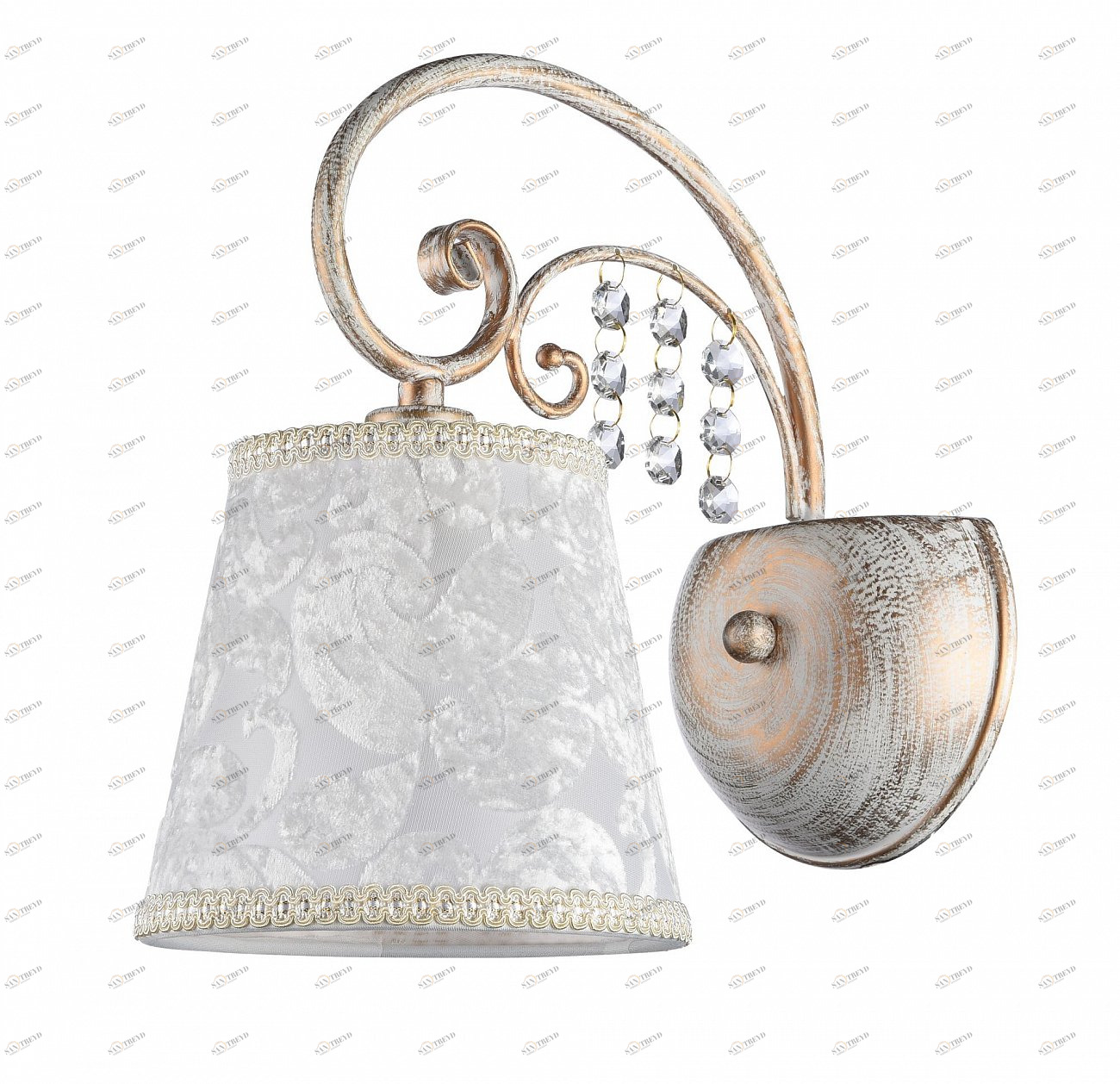 Бра настенное белое с золотым Lorette FR2406-WL-01-WG FREYA CLASSIC 00-3957477 Белый