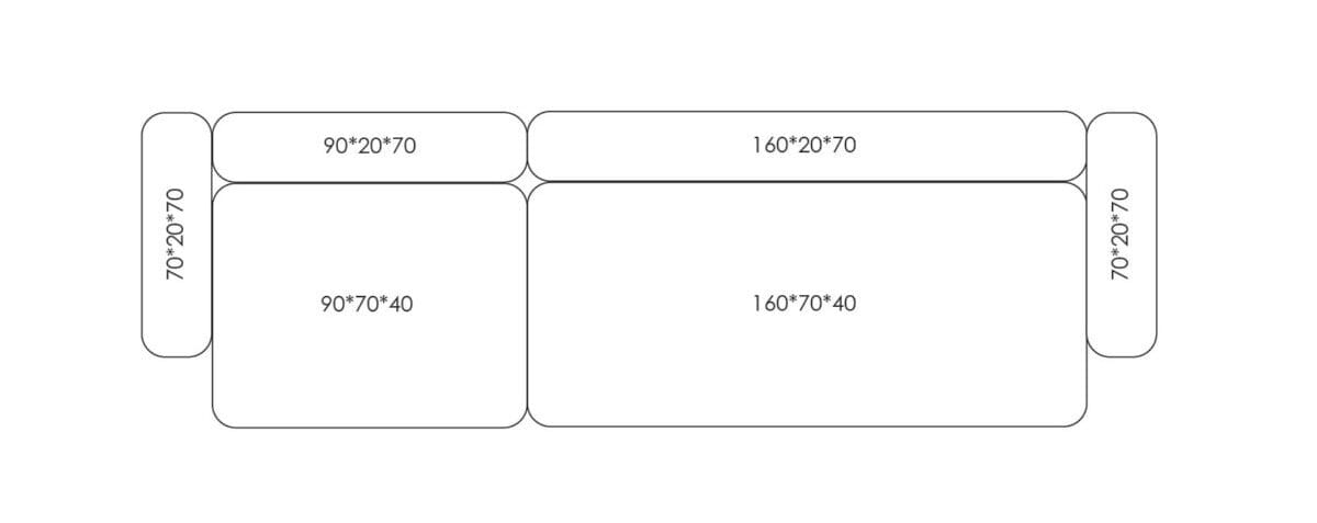 Ткань диван HANNABI MODEL NO.11 ARCH-00126260 - Вид №2