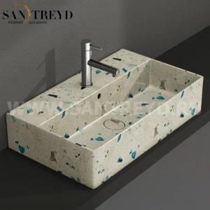 IN061GB Подвесная раковина настенная прямоугольная Ceramica Globo T-EDGE белая