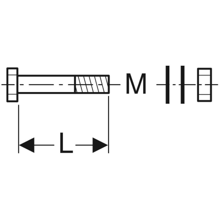 371.743.26.1 Комплект болтов Geberit PE Geberit  - Вид №2