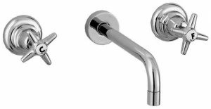 RUBINETTERIE STELLA Смеситель для умывальника настенный на 3 отверстия Italica It01001