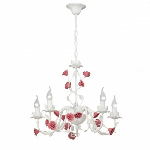 Подвесная люстра Vitaluce V1709-0/5 VITALUCE ДИЗАЙНЕРСКИЕ 328607 Белый;розовый