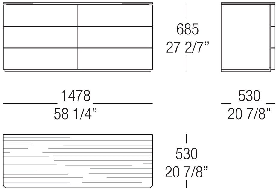 MisuraEmme Комод из дерева с мраморной столешницей Misuraemme sun-id-1455293 - Вид №5