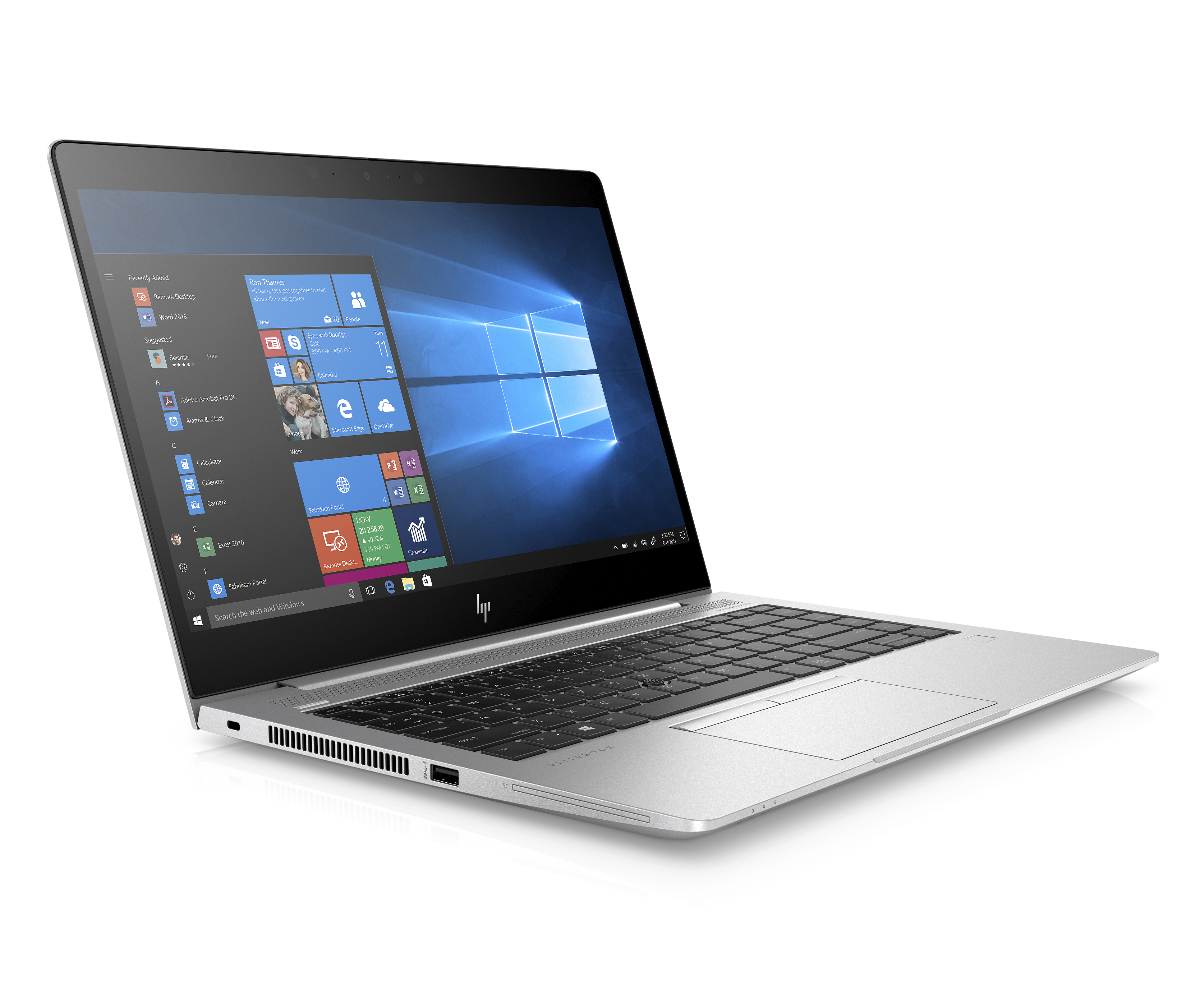 6XE18EA#ACB elitebook 840 g6 14"(1920x1080)/intel core i5 8265u(1.6ghz)/16384mb/512ssdgb/nodvd/int:intel hd graphics 620/lte/3g/50whr/war 3y/1.48kg/silver/w10pro + ir cam, 400 nit HP Santreyd  - Вид №2