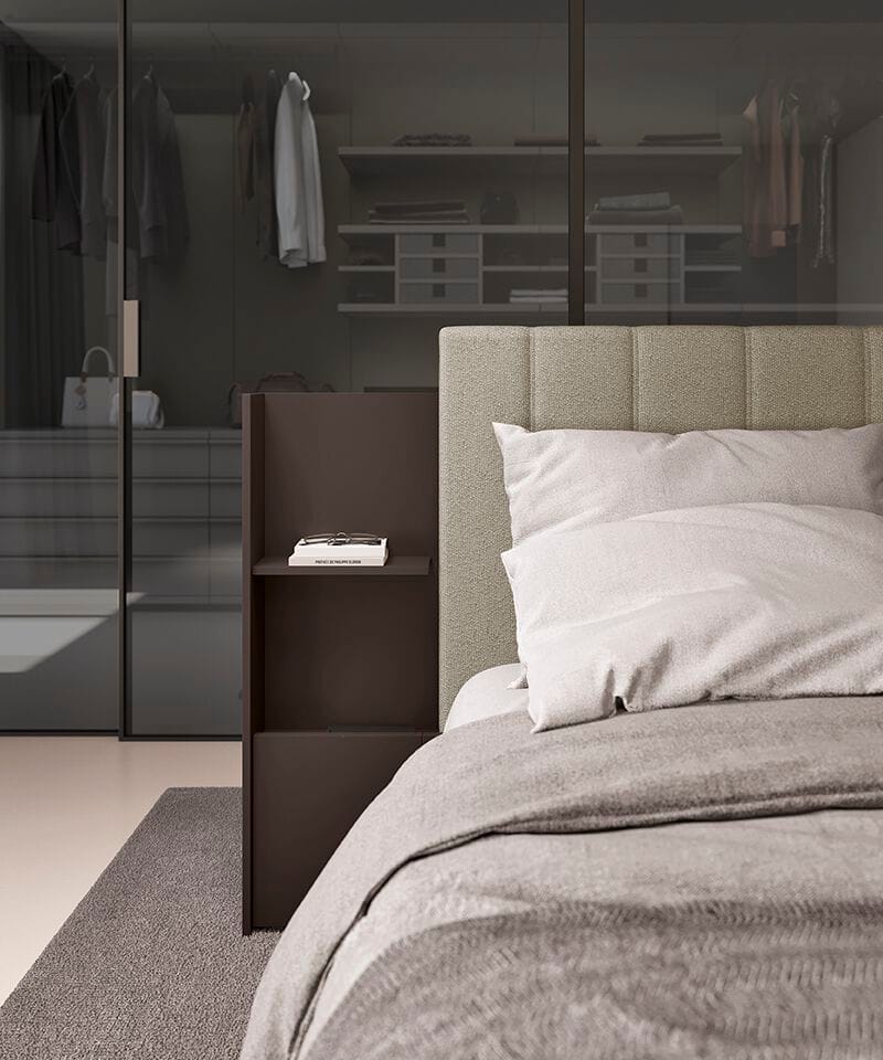 Деревянная двуспальная кровать с мягким изголовьем Febal Casa VENICE ROYAL ARCH-00077898 - Вид №1