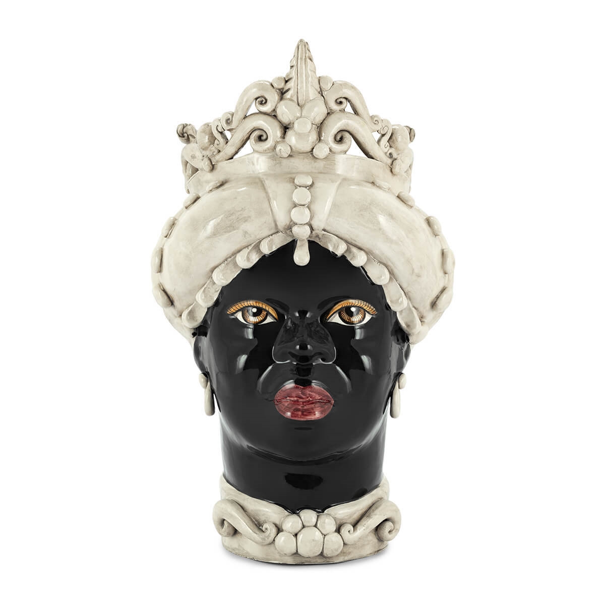 201064-10 ABHIKA ВАЗА MORO LADY MED. ПРОСТО WHITE 