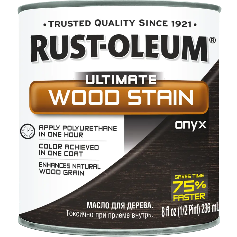 Масло тонирующее Ultimate цвет оникс 0.236 л 82482321 STLM-2205728 RUST-OLEUM  - Вид №1