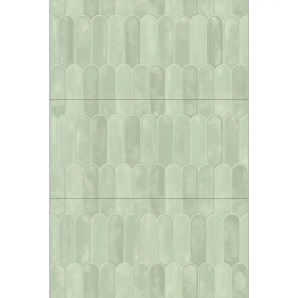 Настенная плитка Azori Salieri Green 31.5x63 см 1.79 м² глянцевая цвет зеленый 89453952 STLM-2149344 - Вид №2
