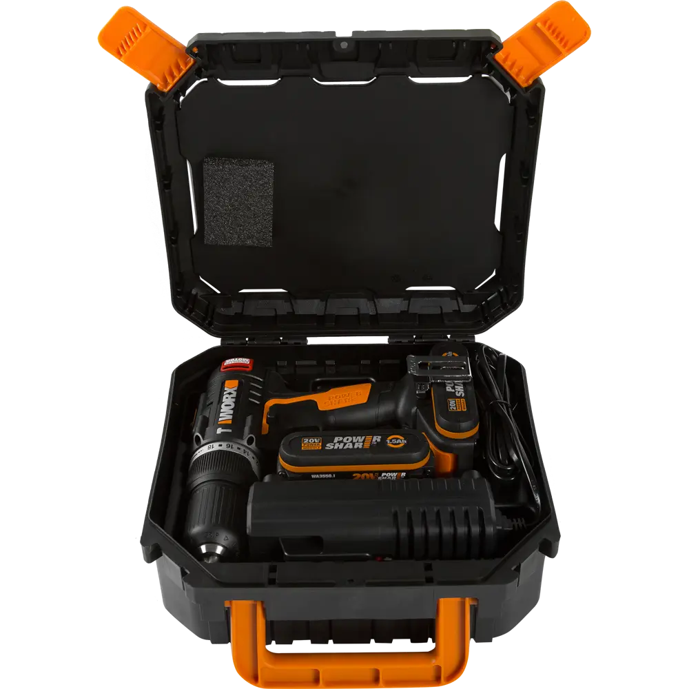 Дрель-шуруповерт бесщеточная ударная Worx WX367, 20 В Li-ion 2x1.5 Ач STLM-2074421 - Вид №5