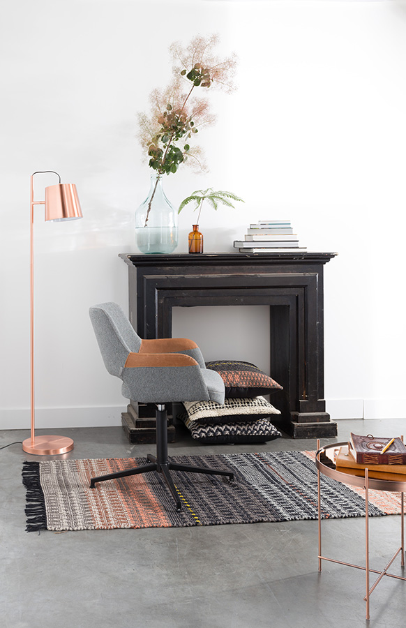 Лампа напольная Buckle Head, медный Zuiver 5100048 - Вид №4