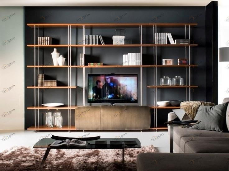 Former In Italia Модульная стенка для хранения из нержавеющей стали и дерева Michelangelo sun-id-1445762