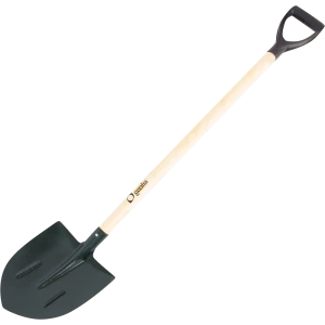 Лопата штыковая Geolia с изогнутой тулей 120 см сталь, с черенком