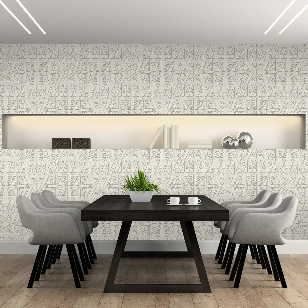 Обои флизелиновые 1,06х10 м цвет белый ED1125-00 81961326 STLM-2089316 EURO DECOR  - Вид №3