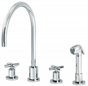 rvb Смеситель для кухни, устанавливаемой на столешнице, с вытяжным душем Sully 4032.--.28